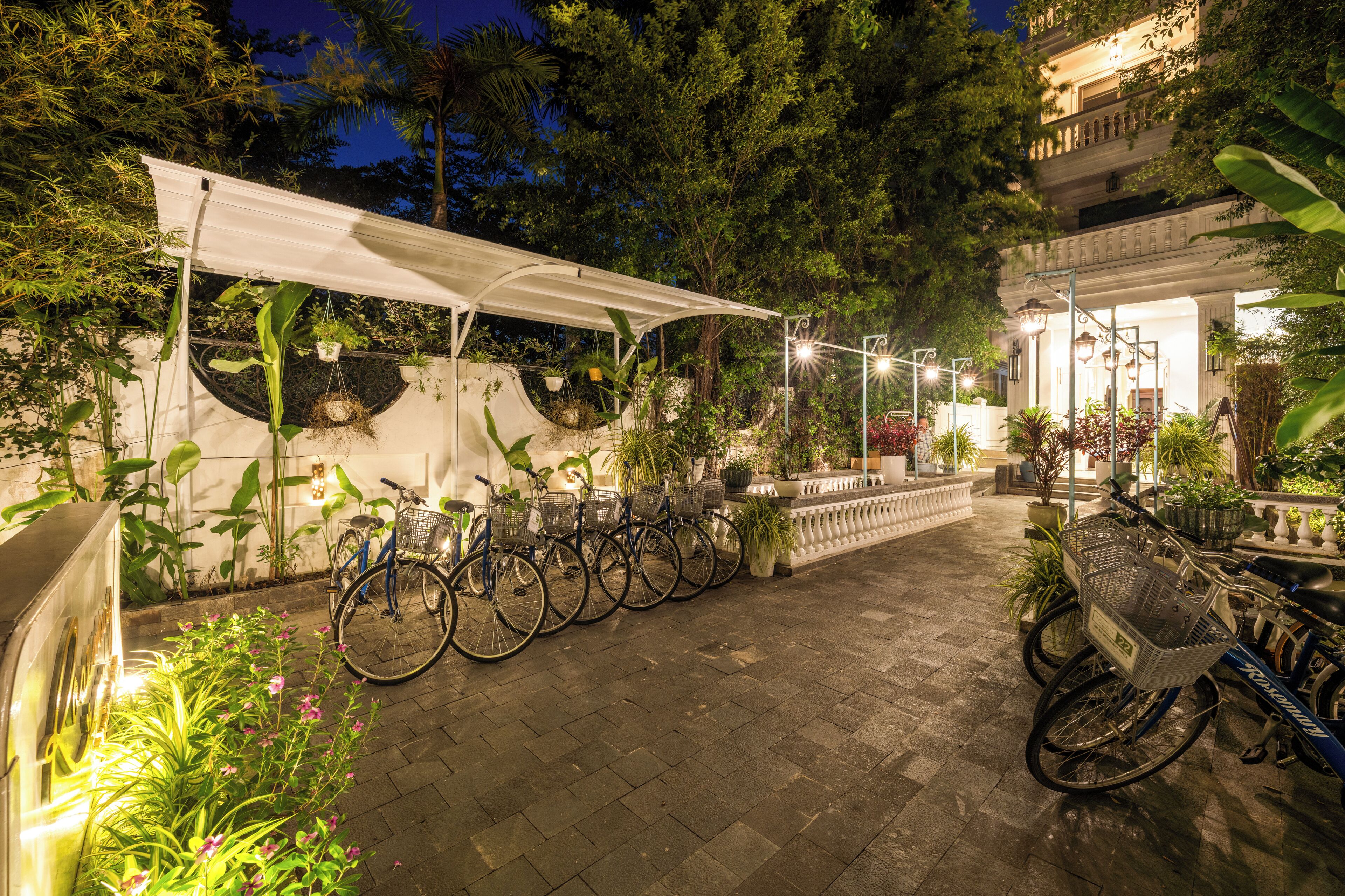 front of property – evening/night