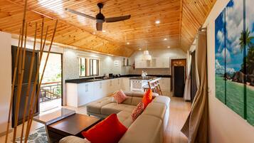 Penthouse Cao cấp | 1 phòng ngủ, bộ trải giường bằng vải cotton Ai Cập
