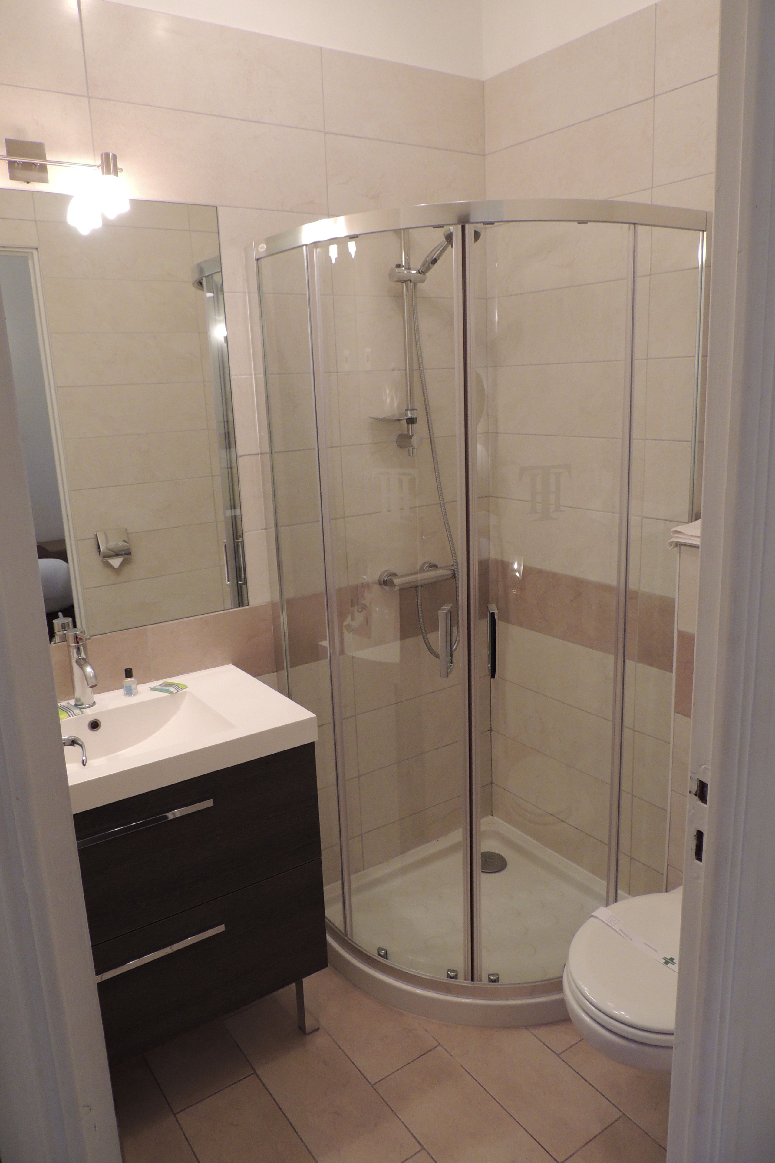 double room | bathroom | hair dryer, towels