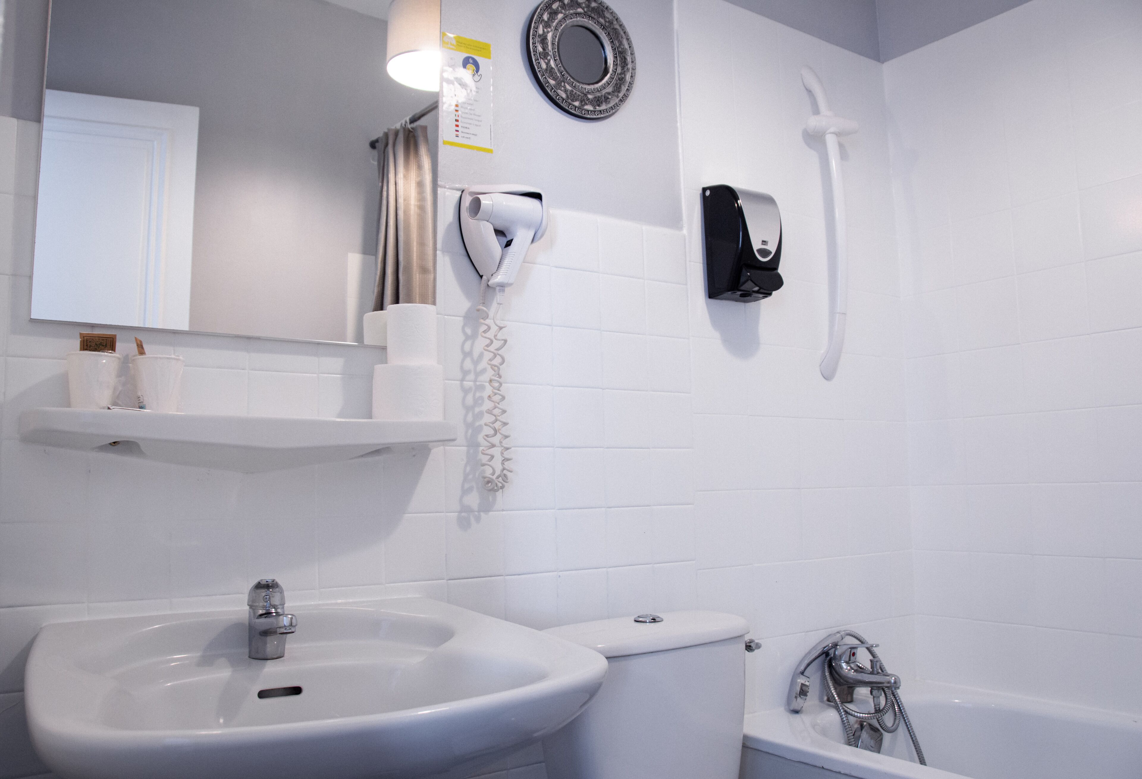 double room | bathroom | hair dryer, towels