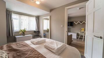 Premium bedding, individually decorated, individually furnished