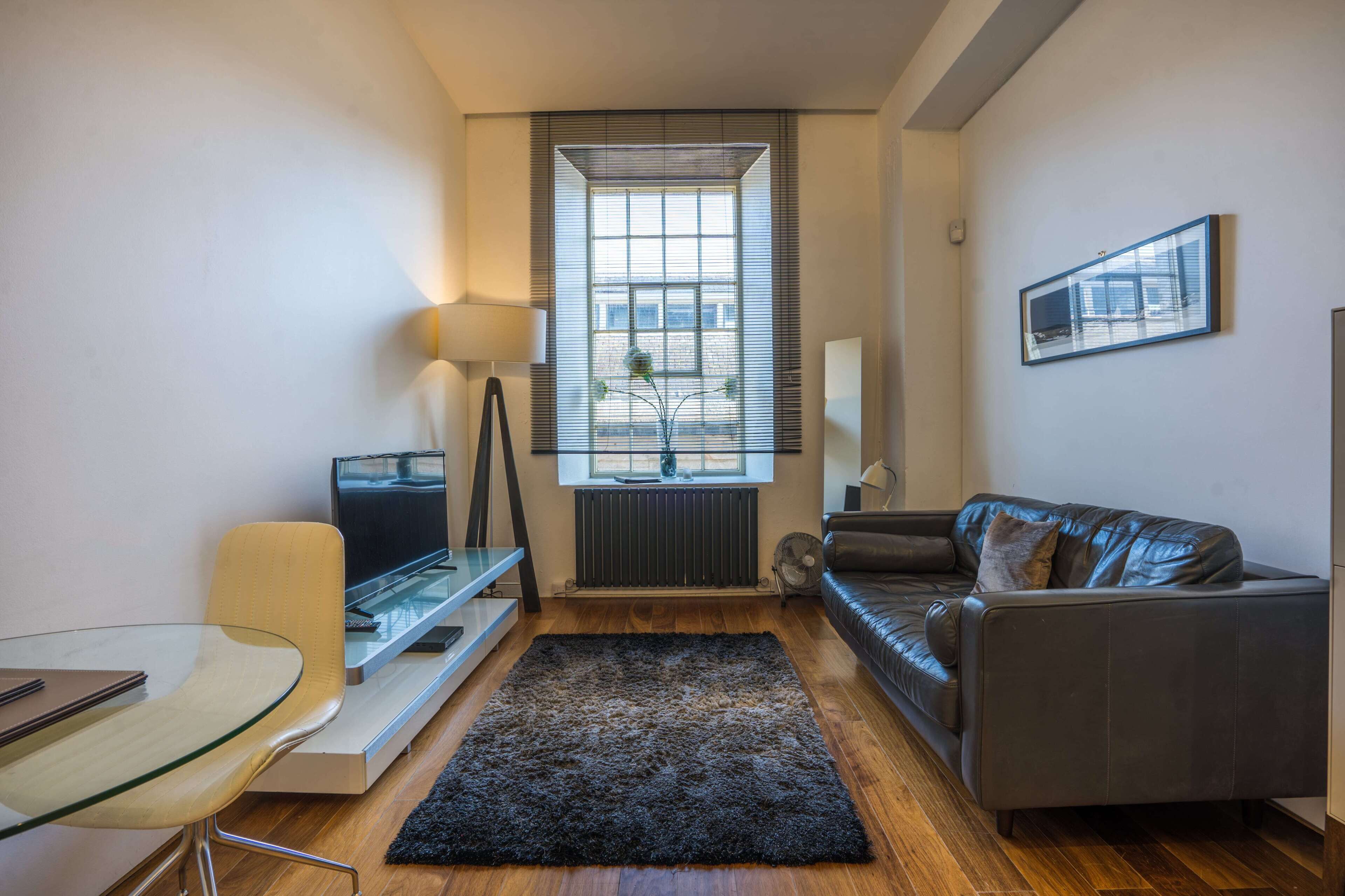 apartment, 1 double bed, kitchen (15 mills bakery) | living area | 40-inch tv with digital channels