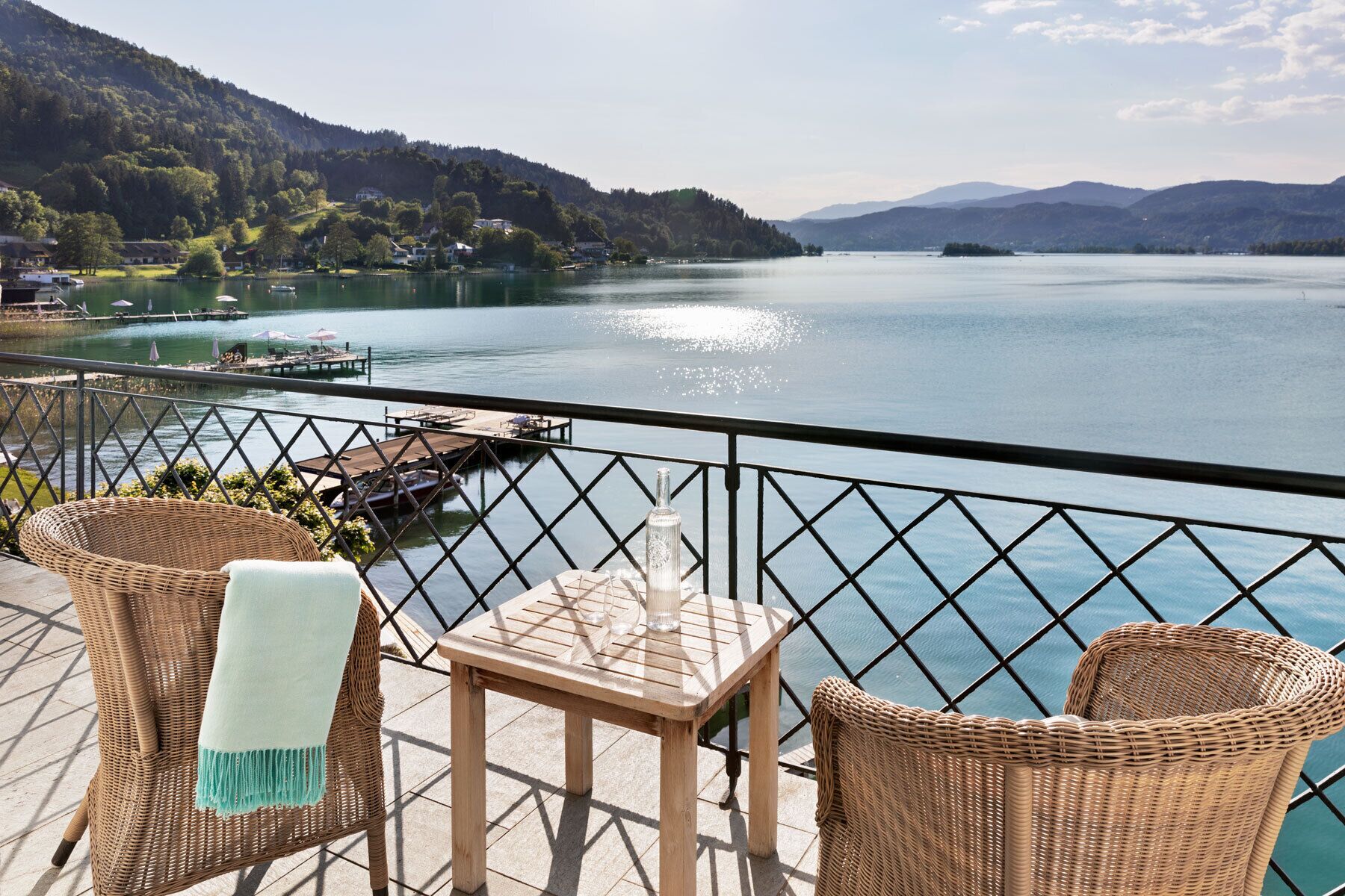 Blick vom Balkon