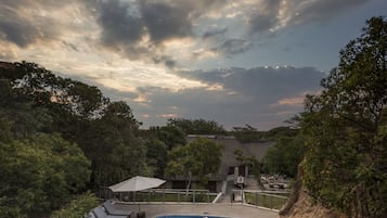 Vue depuis lâhĂ©bergement