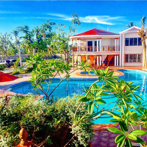 Indoor pool, outdoor pool