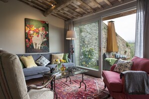 Duplex, 2 Bedrooms, Ensuite, Garden Area (Casa Emilio) | Living area - Azienda Agricola Montestigliano (Sovicille)