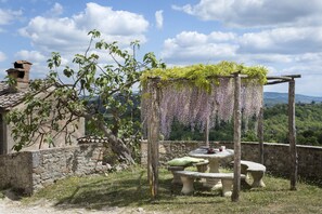 Apartment, 2 Schlafzimmer (Casa RopoIi Sopra) | Blick auf den Garten