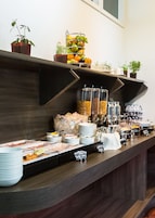 Daily buffet breakfast for a fee