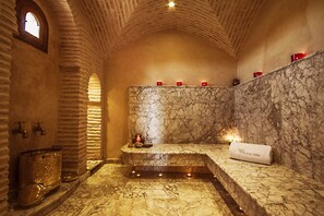 Salas de tratamientos para parejas, baño turco/hammam