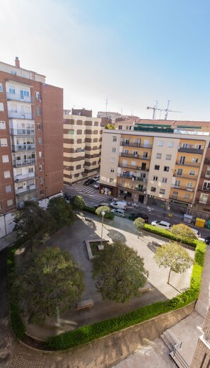 Vue sur la ville depuis l’hébergement