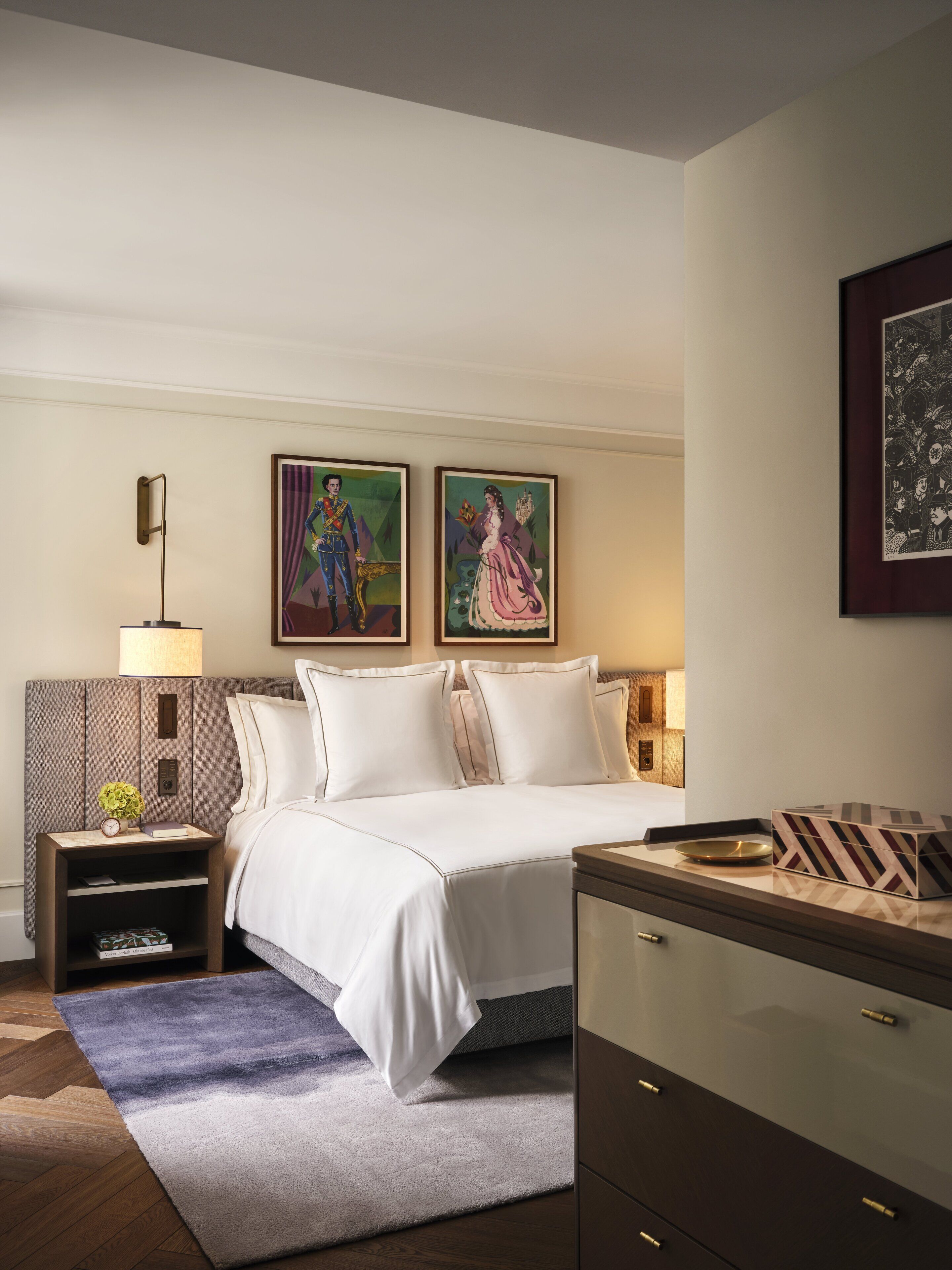 Premium bedding, down comforters, minibar, in-room safe