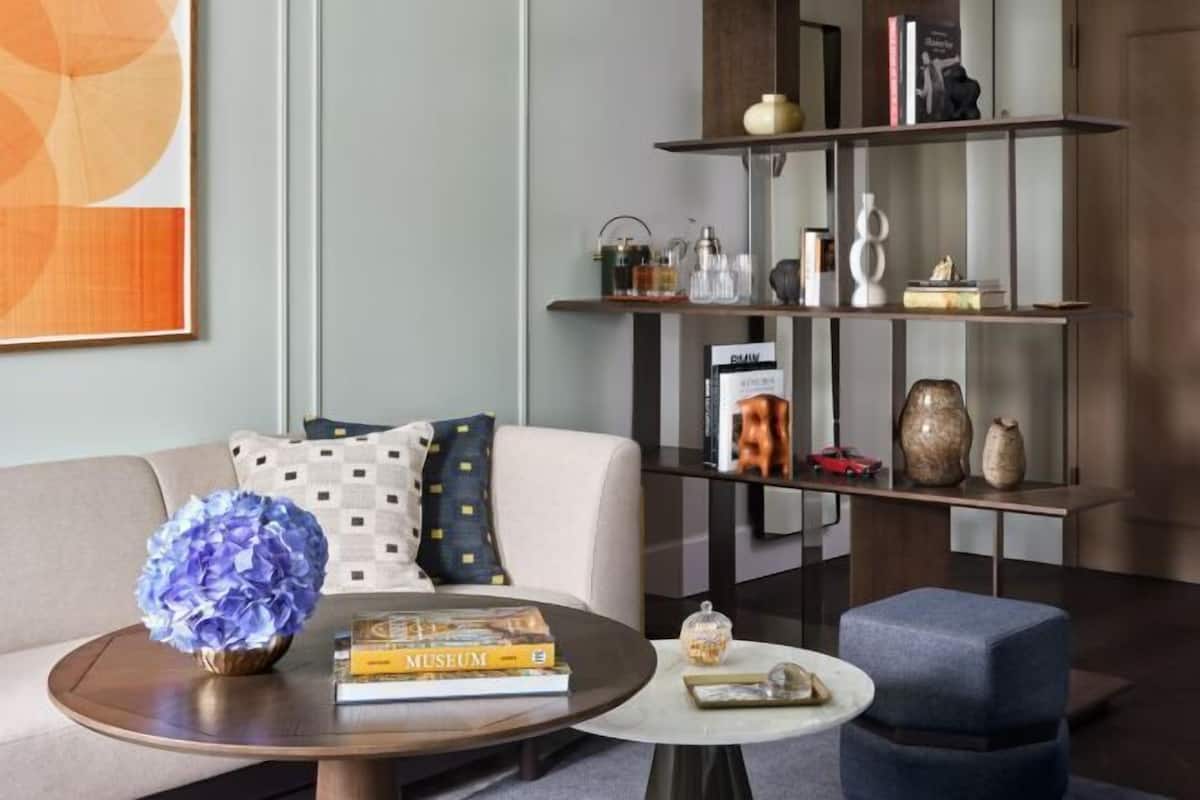 Televisión de pantalla plana, juguetes, libros