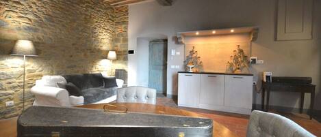 Apartment, 1 Bedroom | Living room | TV