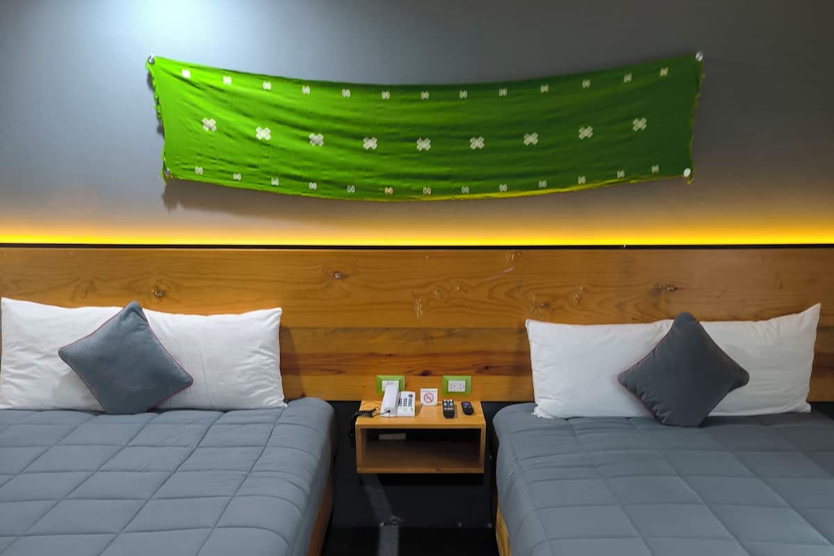 Standard Room, 2 Double Beds | Desk, iron/ironing board, free WiFi, bed sheets