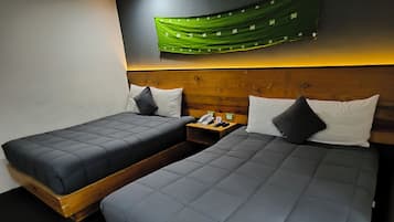 Standard Room, 2 Double Beds | Desk, iron/ironing board, free WiFi, bed sheets