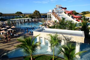 Indoor pool, outdoor pool - Lacqua DiRoma Flat (Caldas Novas)