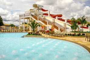 Indoor pool, outdoor pool - Lacqua DiRoma Flat (Caldas Novas)