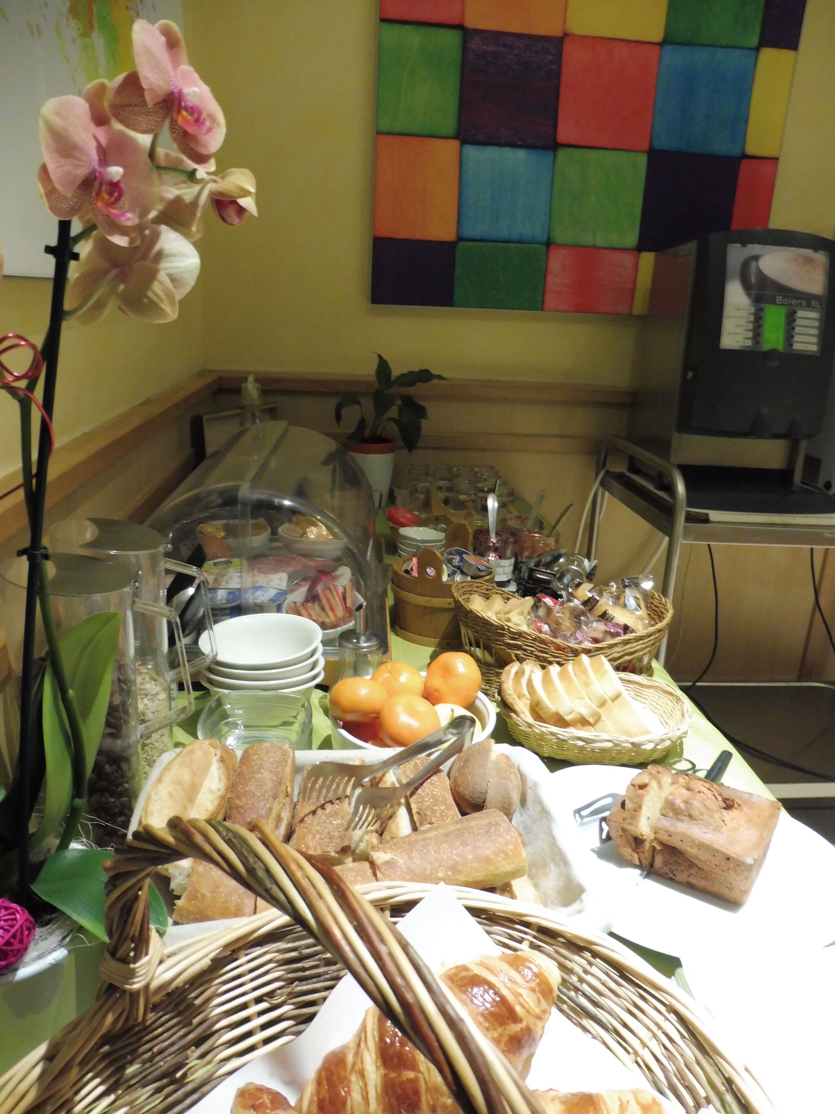 daily buffet breakfast (eur 9.90 per person)