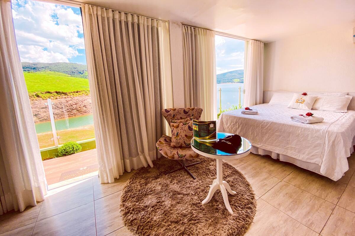 Quadruple Room, Lake View | 1 bedroom, premium bedding, minibar, in-room safe