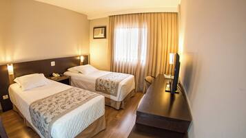 Quarto executivo (Duplo) | Roupas de cama premium, frigobar, escrivaninha