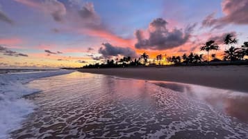 Na praia