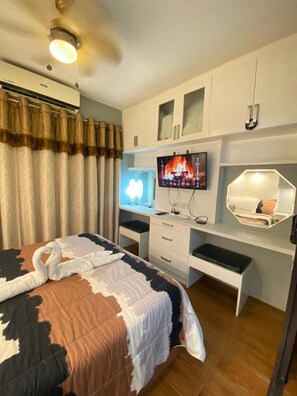 1 Bedroom Condo, Balcony | 1 bedroom, down comforters, individually decorated - 1BR Unit For Rent One Oasis Condominium (Davao)
