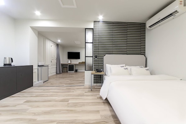 Suíte família | Cortinas blackout, quartos à prova de som, ferros/tábuas de passar roupa