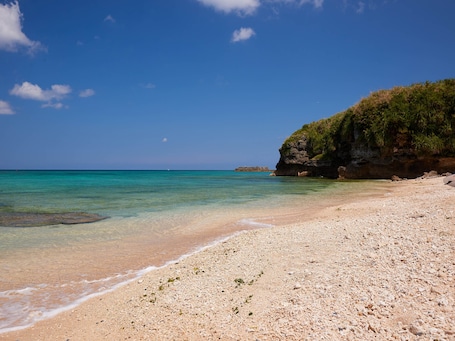 Beach nearby, white sand
