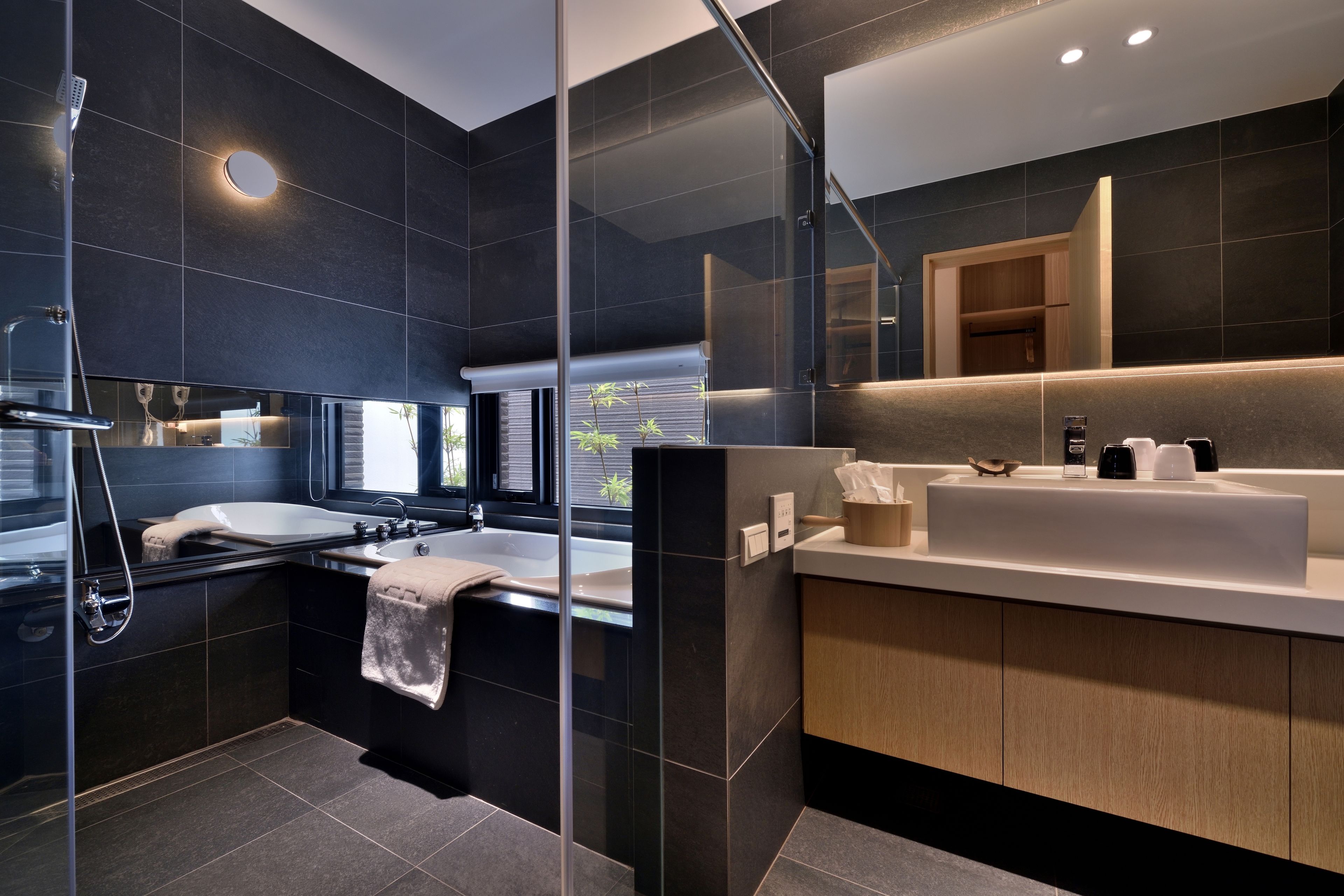 Free toiletries, hair dryer, slippers, bidet