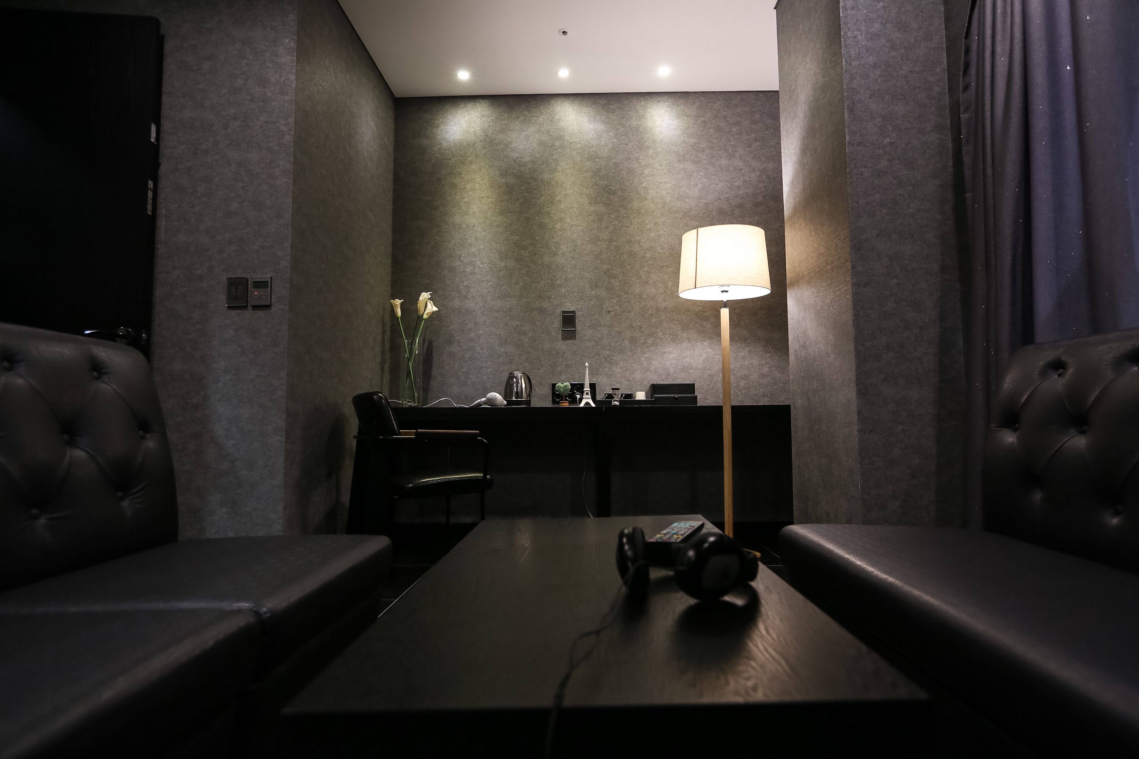 executive suite | individually decorated, desk, laptop workspace, blackout curtains