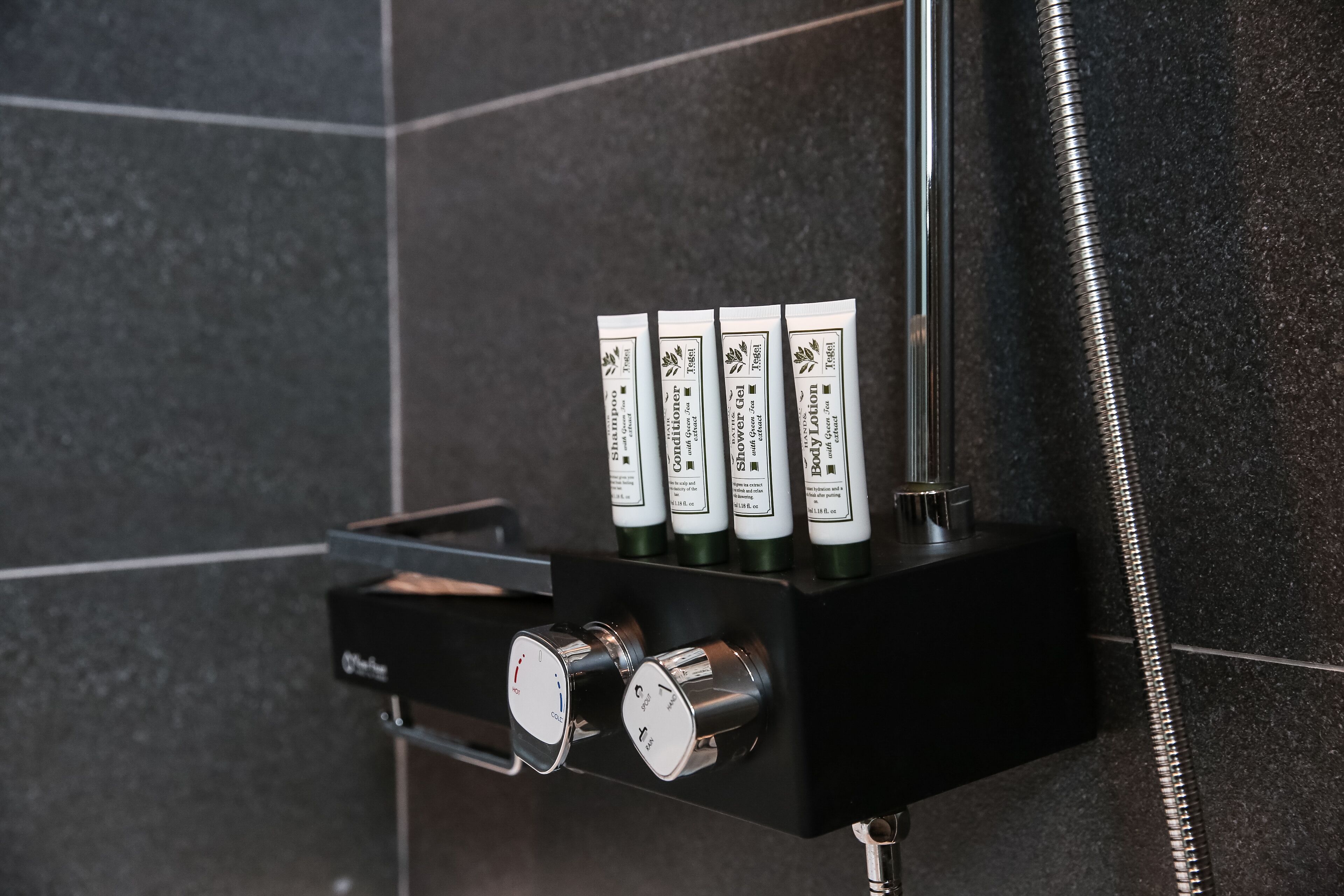 executive suite | bathroom | combined shower/bathtub, deep-soaking bathtub, free toiletries