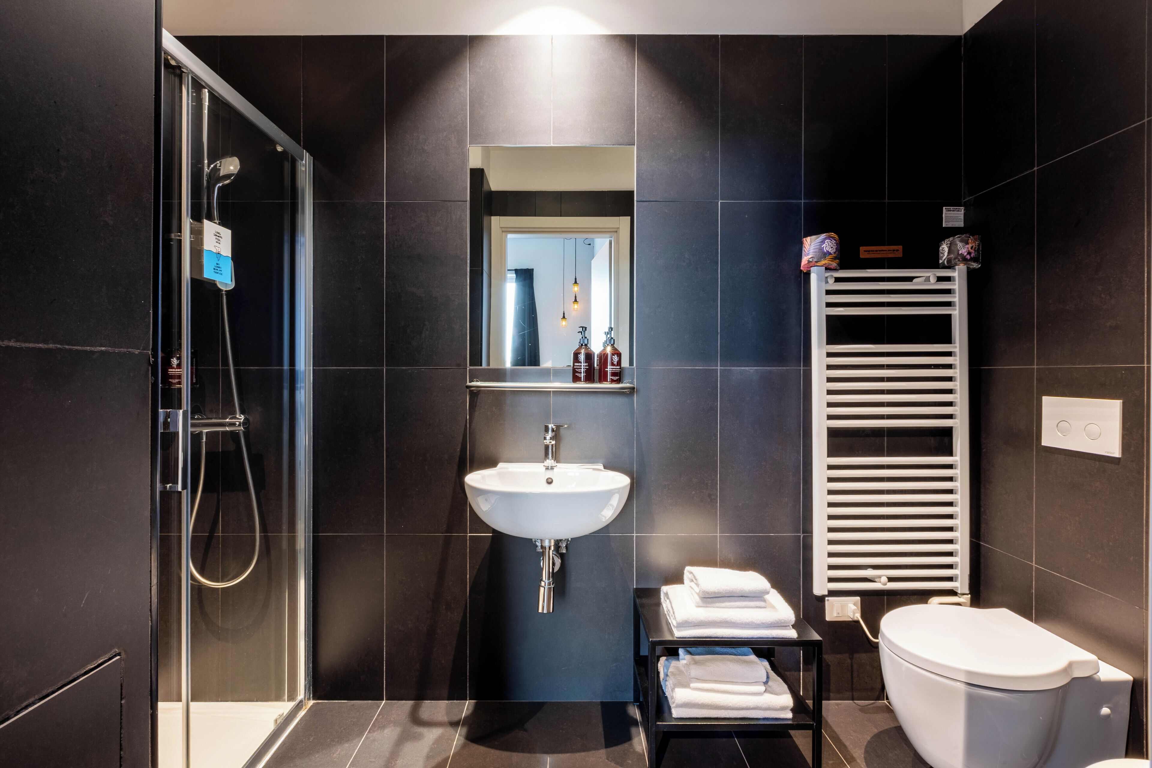 double or twin room | bathroom | shower, free toiletries, hair dryer, bidet