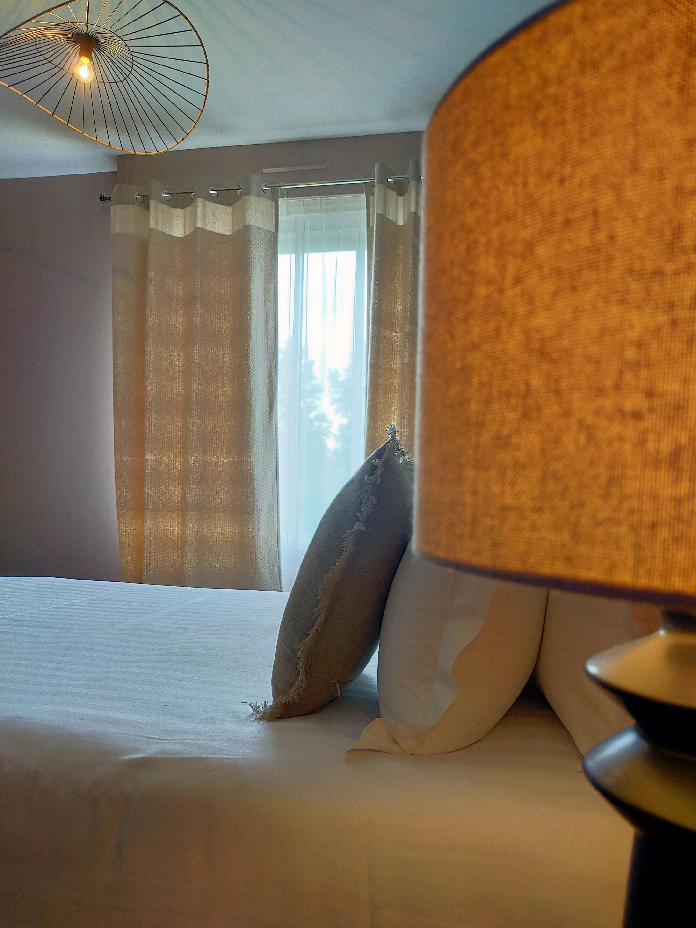 deluxe double room, 1 king bed, non smoking | individually decorated, desk, laptop workspace, blackout curtains