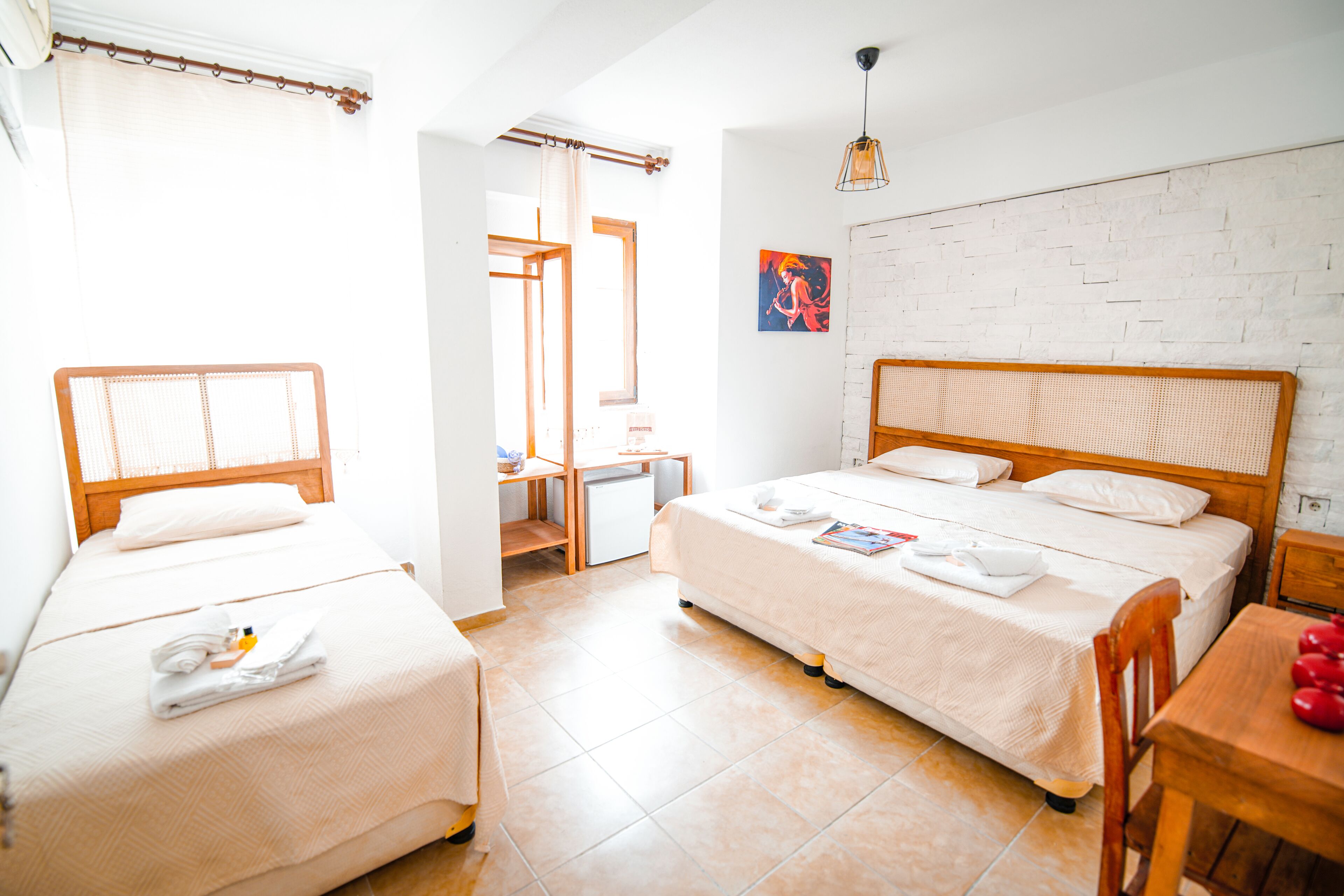 standard triple room, garden view | 1 bedroom, minibar, free wifi, bed sheets