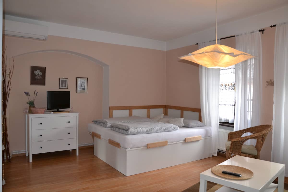 Studio Suite, 1 Bedroom, Kitchenette | Premium bedding, desk, blackout drapes, free cribs/infant beds