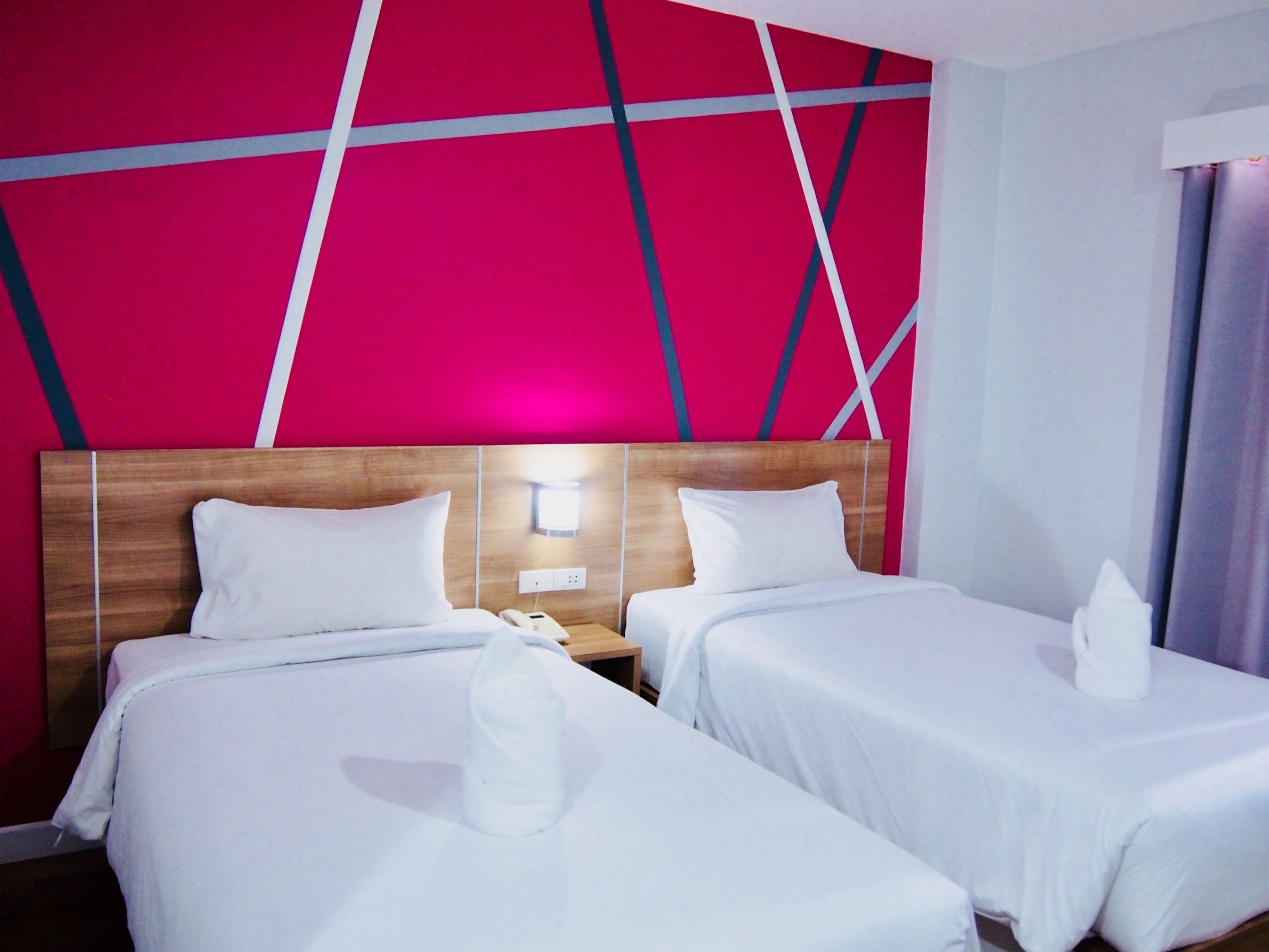 standard, 2 twin beds, non smoking, city view | 1 bedroom, desk, laptop workspace, blackout curtains