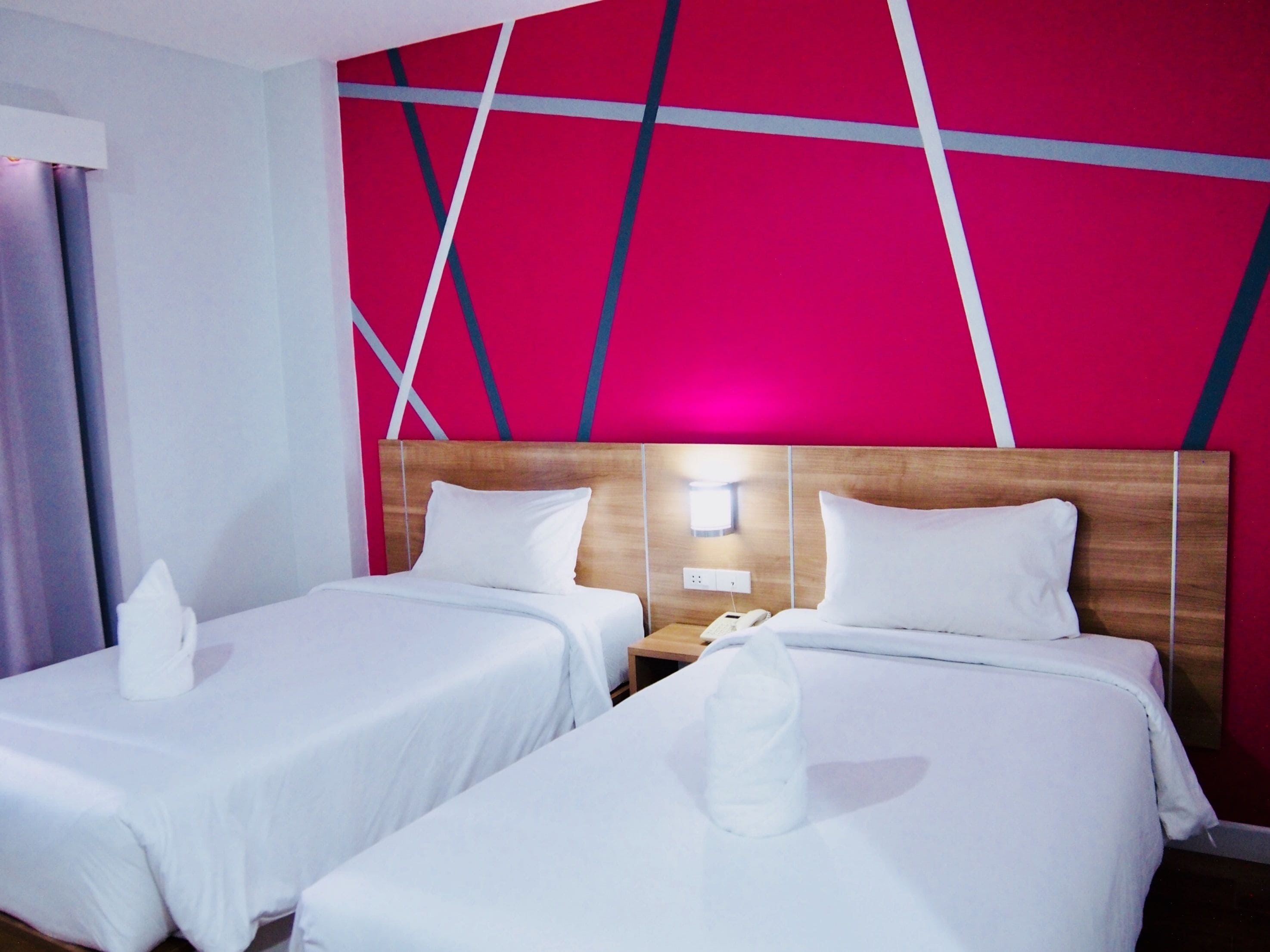 standard, 2 twin beds, non smoking, city view | 1 bedroom, desk, laptop workspace, blackout curtains