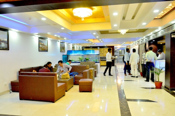 Siddeområde i lobbyen