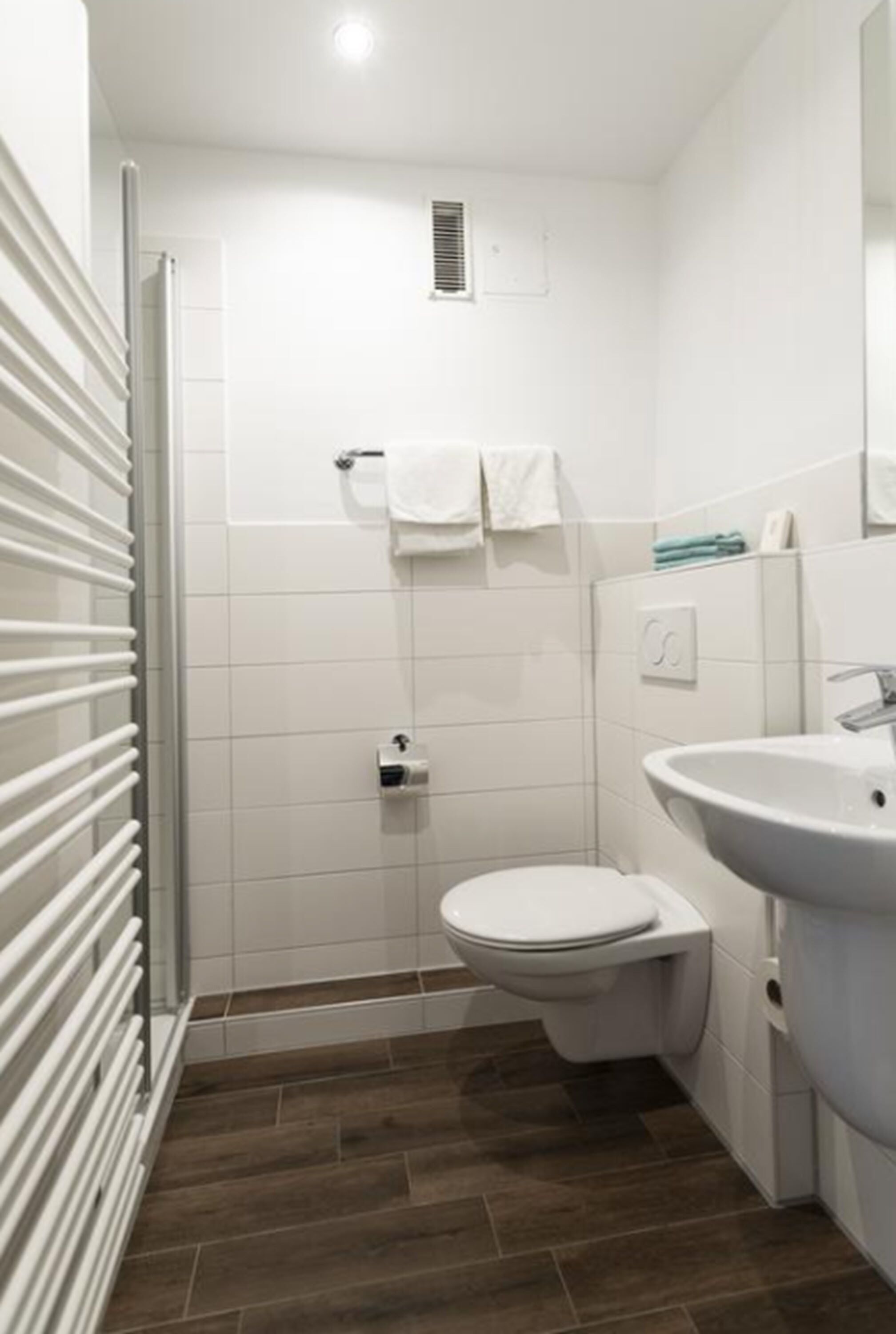 free toiletries, hair dryer, towels