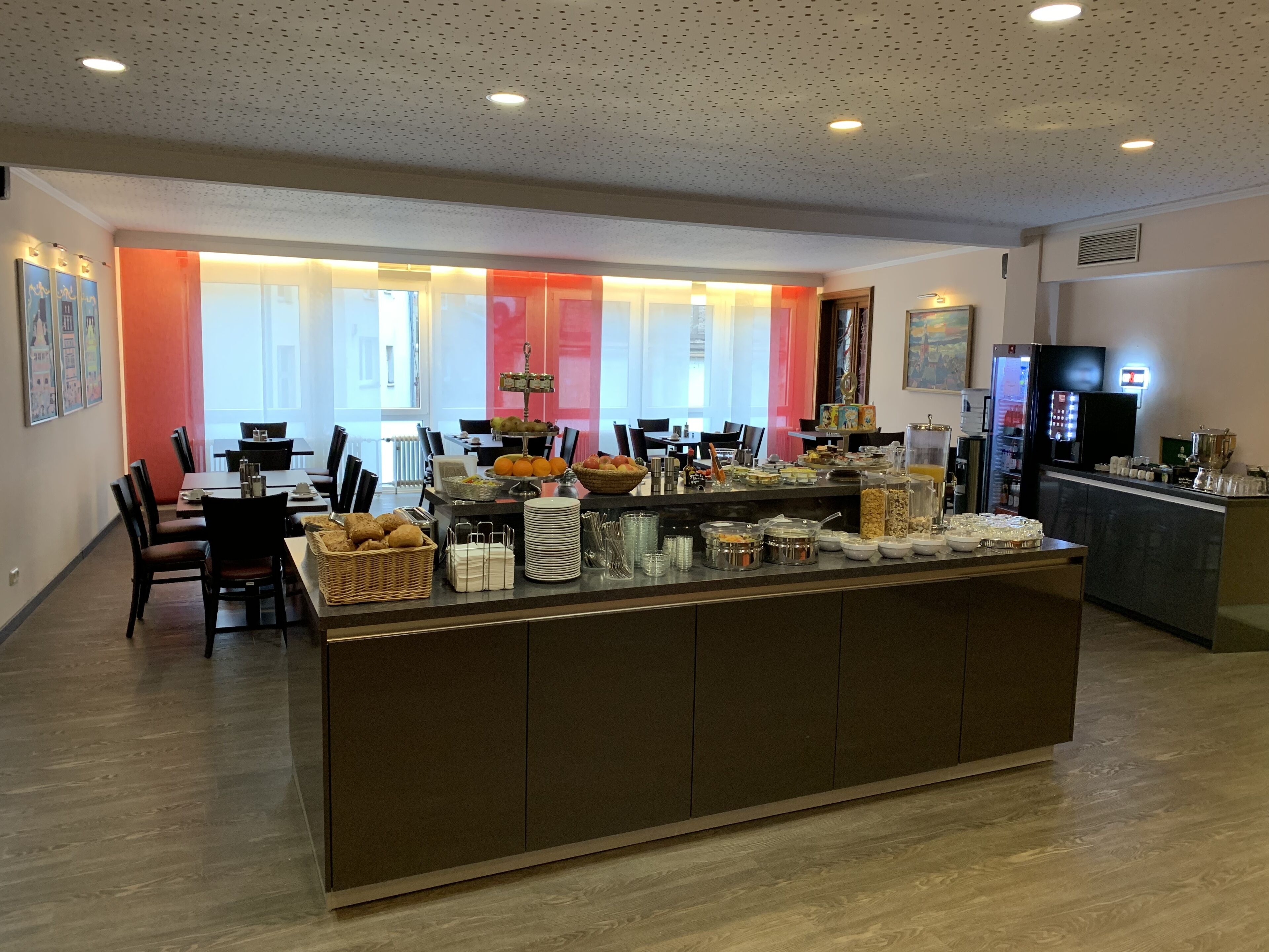 daily buffet breakfast (eur 7 per person)