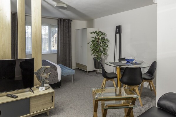 LETS River Court Apartment- Lagom | Living area | Flat-screen TV