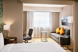 Suite, 1 King Bed with Sofa bed | Living area | 55-inch flat-screen TV with cable channels, TV - Fairfield Inn & Suites Aguascalientes (Aguascalientes)