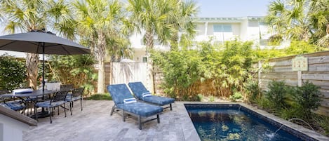 A heated pool