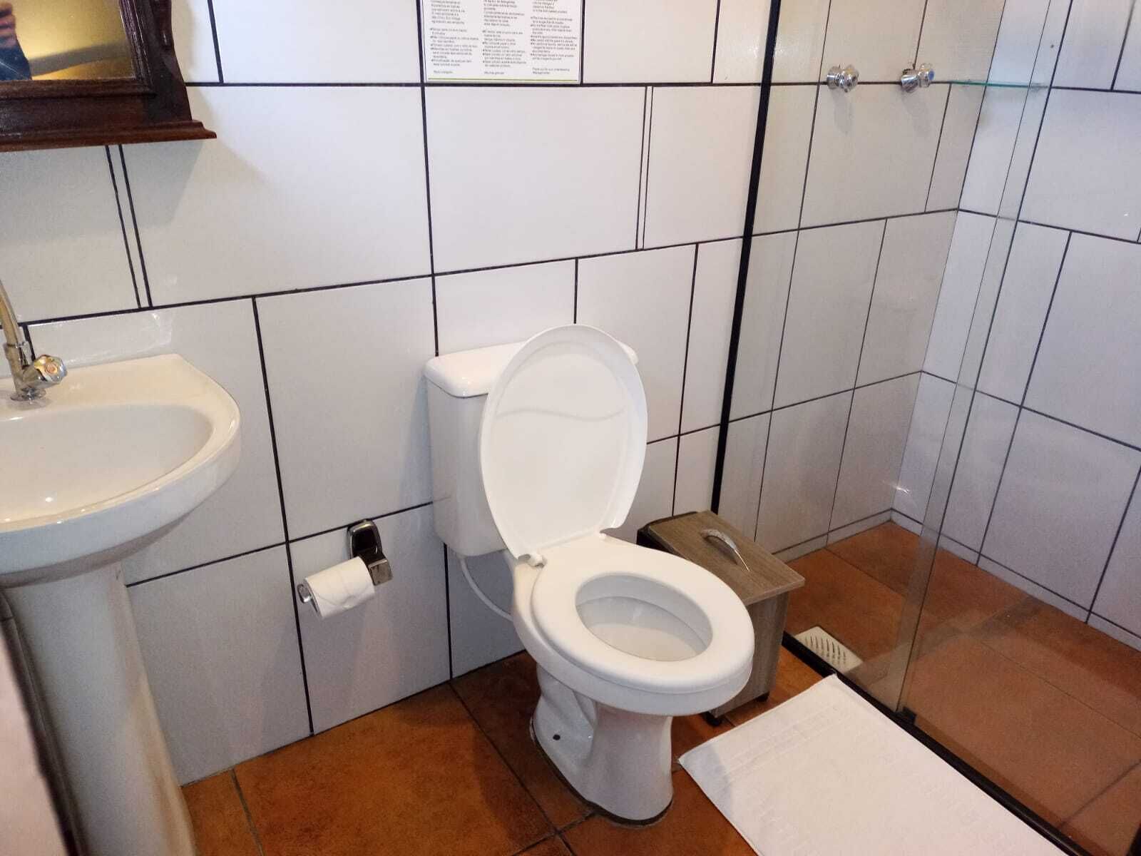 deluxe double room | bathroom | shower, free toiletries, hair dryer, towels