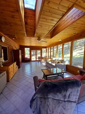 TV, fireplace, DVD player