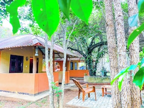 Façana frontal de l'allotjament