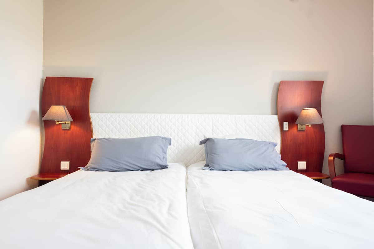 standard twin room, 2 single beds, non smoking, private bathroom | 1 bedroom, premium bedding, pillow-top beds, in-room safe