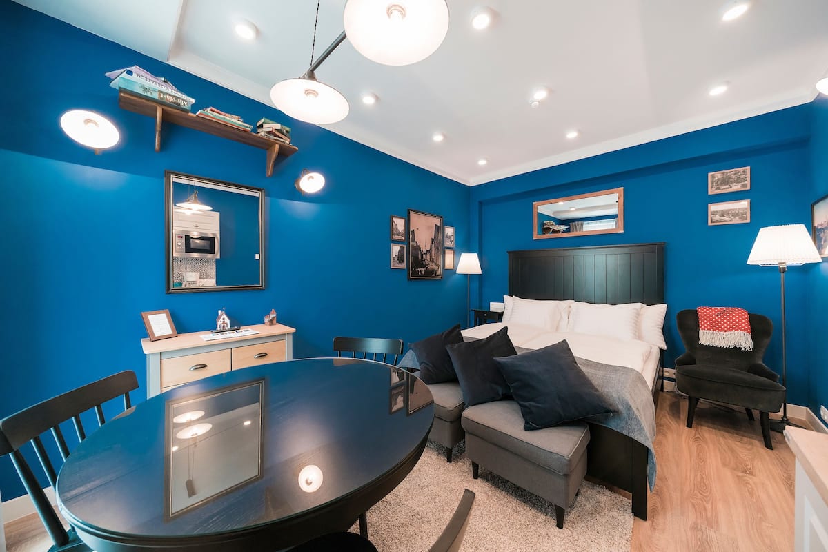 Studio Modern for 2 guest | Coffre-fort, décor unique, ameublement unique