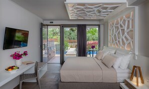 Double room Plunge Pool | Minibar, in-room safe, desk, blackout drapes - KB Ammos-Adults only (Skiathos)