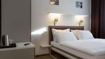 Premium bedding, in-room safe, soundproofing, iron/ironing board